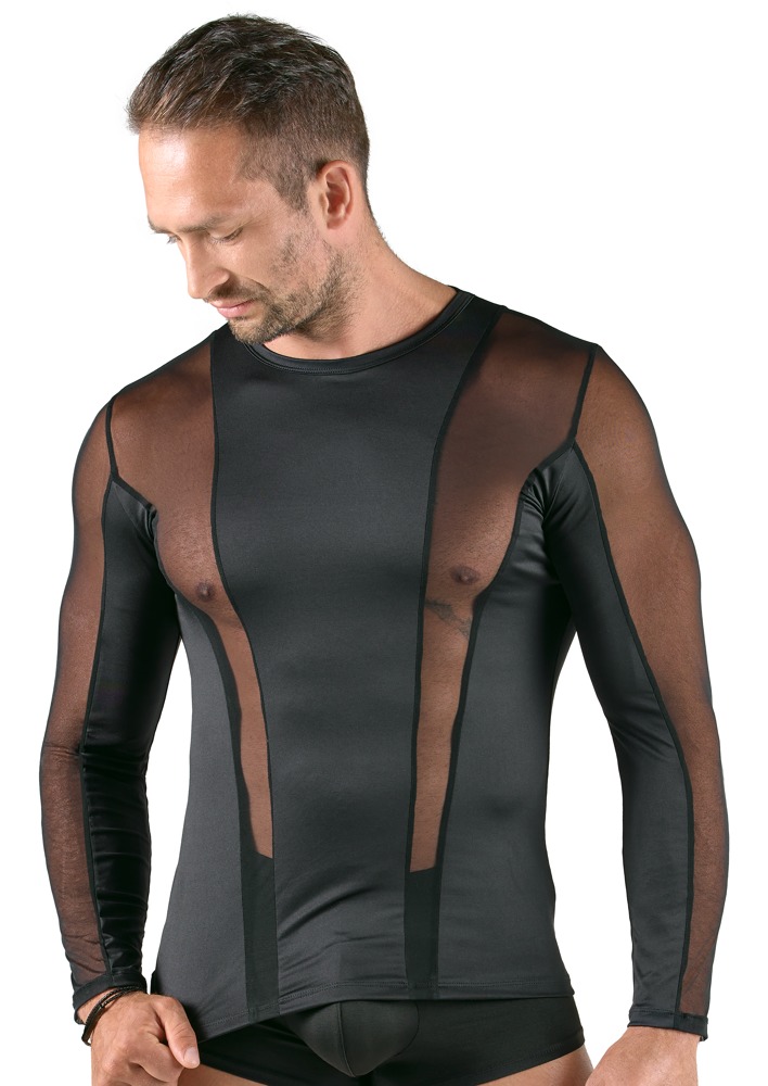 Svenjoyment - Shirt met Lange Mouwen van Lycra en Gaas - Afbeelding 2