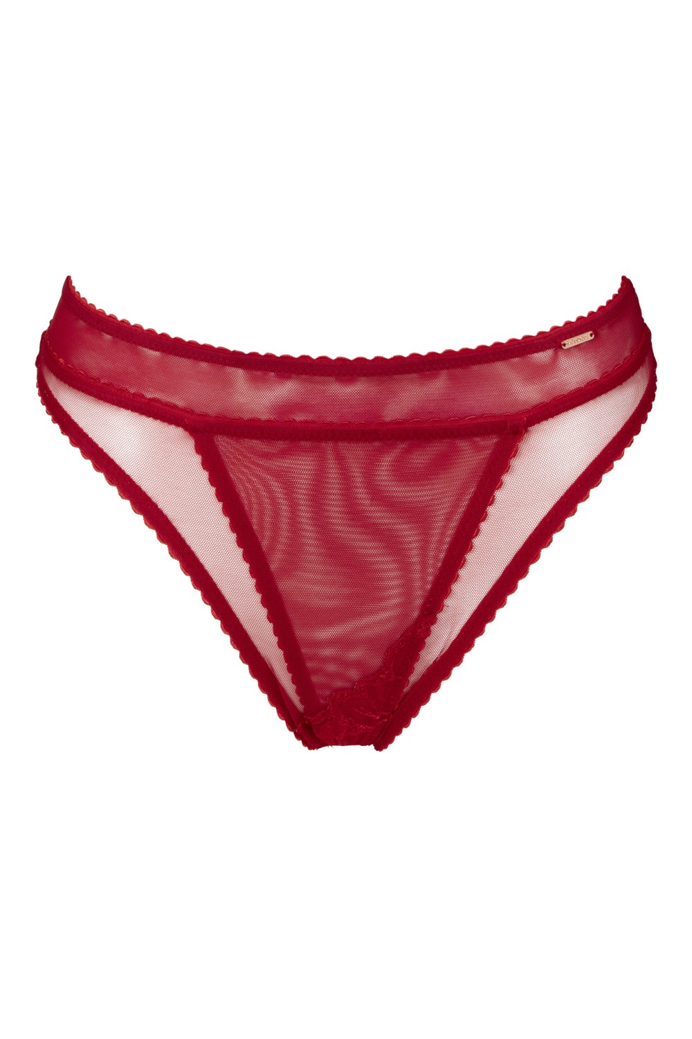 Patrice Catanzaro - Teresa String van Kant en Gaas met Open Kruis - Rood - Afbeelding 6